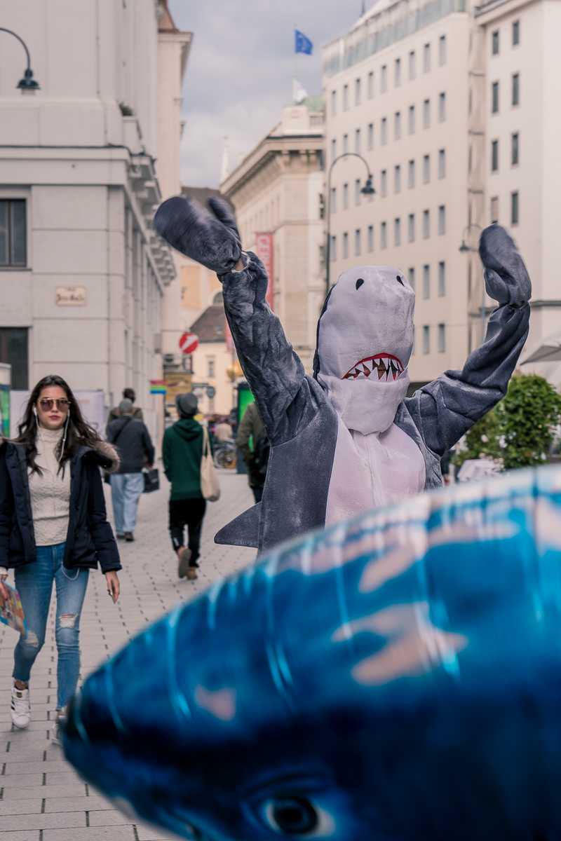 McSHARK PR Aktion in Wien